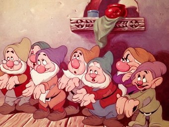 Гномы из мультфильма Диснея 1937 года