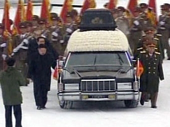 Прощание с Ким Чен Иром. Фото ©AFP