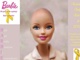 Иллюстрация из сообщества Beautiful and Bald Barbie